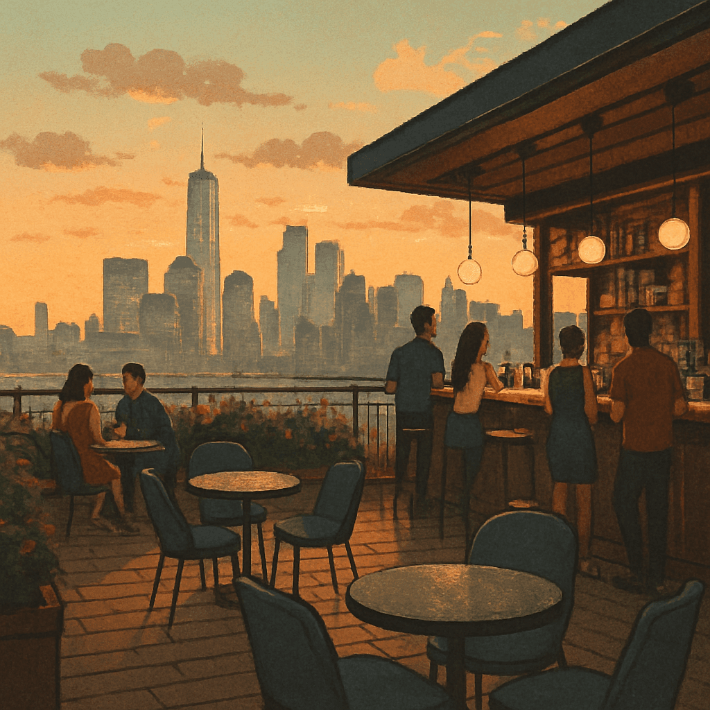 Dessin Rooftop marocain