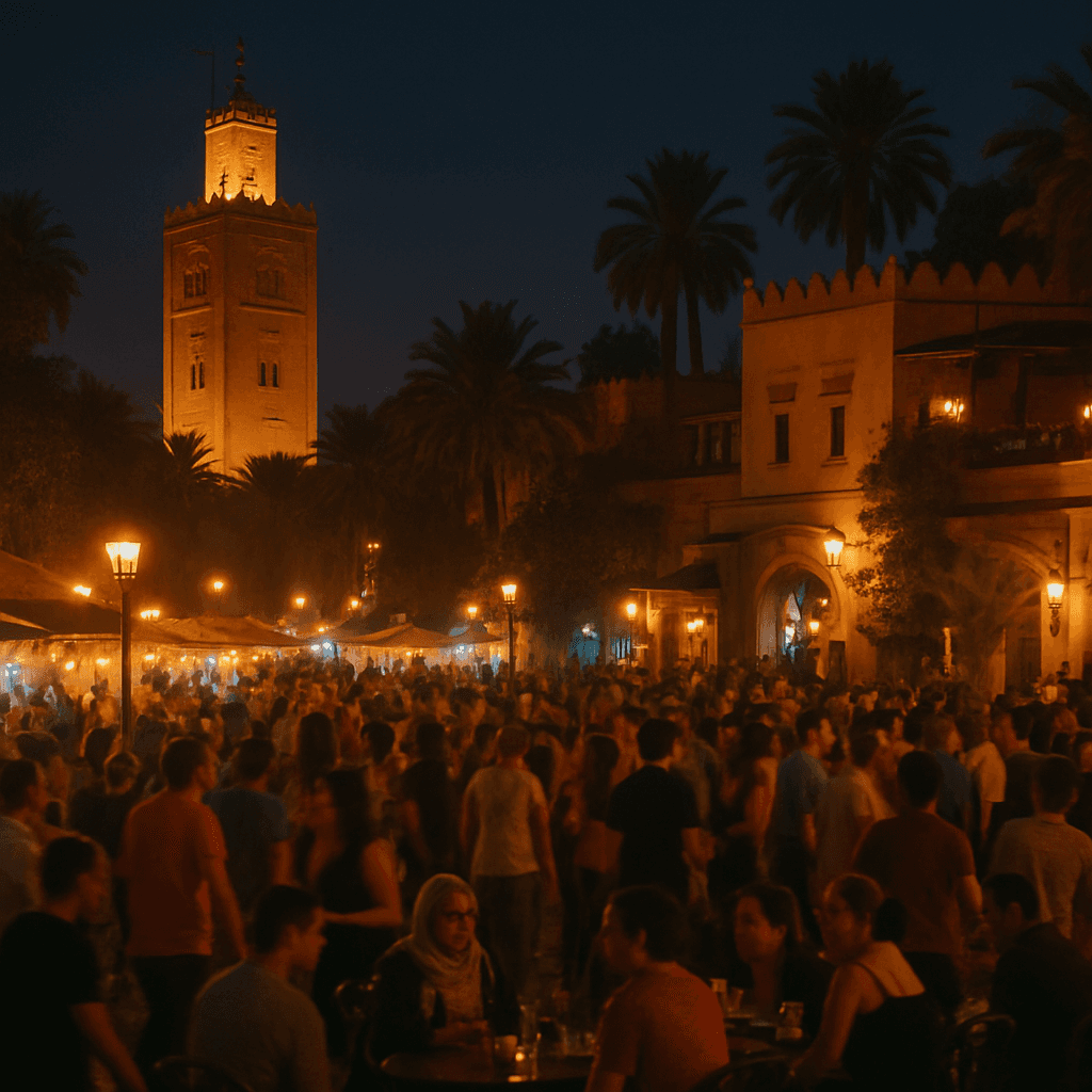 Marrakech Les Souks Night